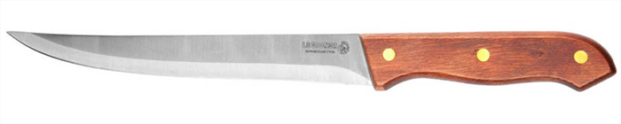 LEGIONER 200 мм, деревянной ручка, нержавеющее лезвие, тип "Line", нож нарезочный GERMANICA 47840-L_z01 - фото 100543