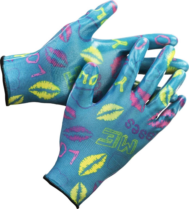 GRINDA L-XL, 13 класс, прозрачное нитриловое покрытие, перчатки садовые 11296-XL - фото 103043