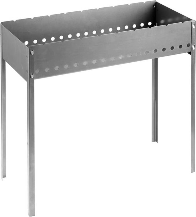 GRINDA 700 x 300 x 700 мм, сталь 1.5мм, мангал сборный BARBECUE 427783 - фото 103060