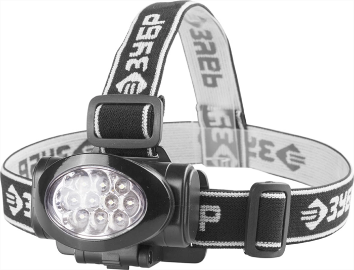 ЗУБР 3хAAA, 10 ultra LED, фонарь налобный 56438 - фото 103268