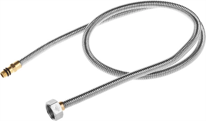 ЗУБР 1/2", 1 м, сильфонная из нержавеющей стали, для смесителя, укороченная подводка 51012-100 - фото 107429