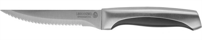 LEGIONER 120 мм, рукоятка с металлическими вставками, нержавеющее лезвие, нож для стейка FERRATA 47946 - фото 107555