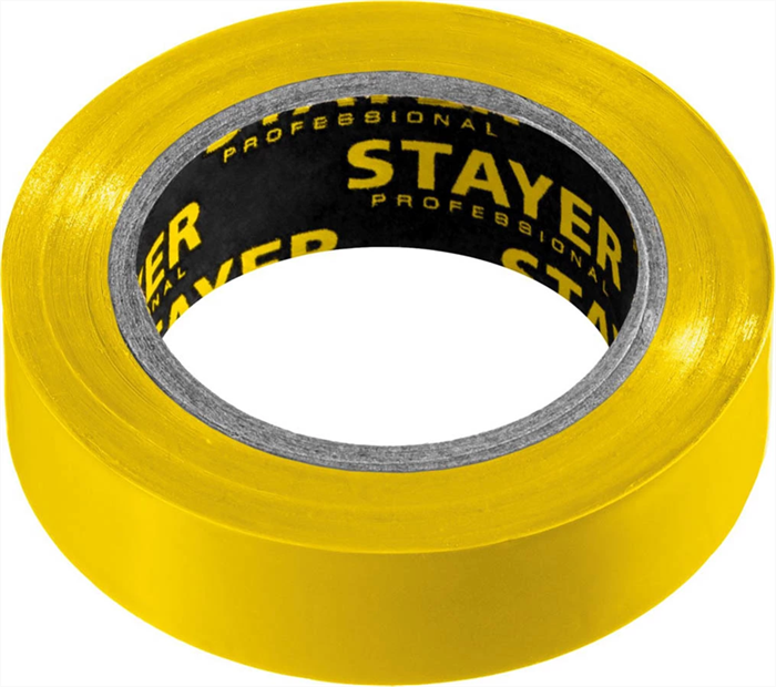 STAYER 15 мм х 10 м, не поддерживает горение, изоляционная лента пвх  Protect-10 12291-Y - фото 108040