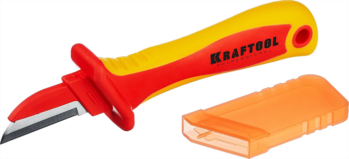 KRAFTOOL 200 мм, прямой, нож диэлектрический KN-1 45401 - фото 108591