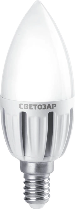 СВЕТОЗАР 5 Вт, Е14, 2700K, 220 В, лампа светодиодная "Super luxx" 44500-40 - фото 108925