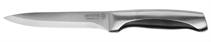 LEGIONER 130 мм, рукоятка с металлическими вставками, нержавеющее лезвие, нож универсальный FERRATA 47947 - фото 109198