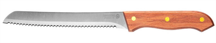 LEGIONER 200 мм, деревянной ручка, нержавеющее лезвие, нож хлебный GERMANICA 47845_z01 - фото 109485