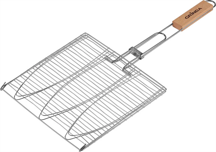 GRINDA 280х280 мм, трехместная, решетка-гриль для рыбы BARBECUE 424721 - фото 109651