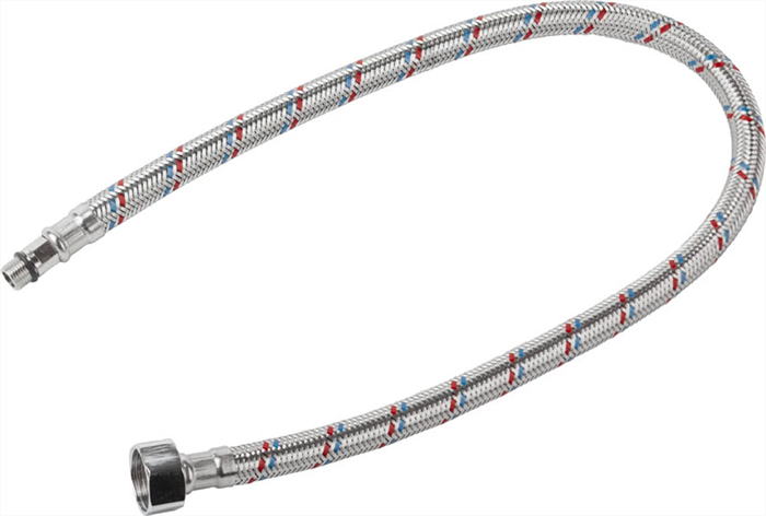 STAYER 1/2", 0.6 м, оплетка из нерж. стали, укороченная для воды к смесителям, подводка гибкая 51016-060 - фото 110183