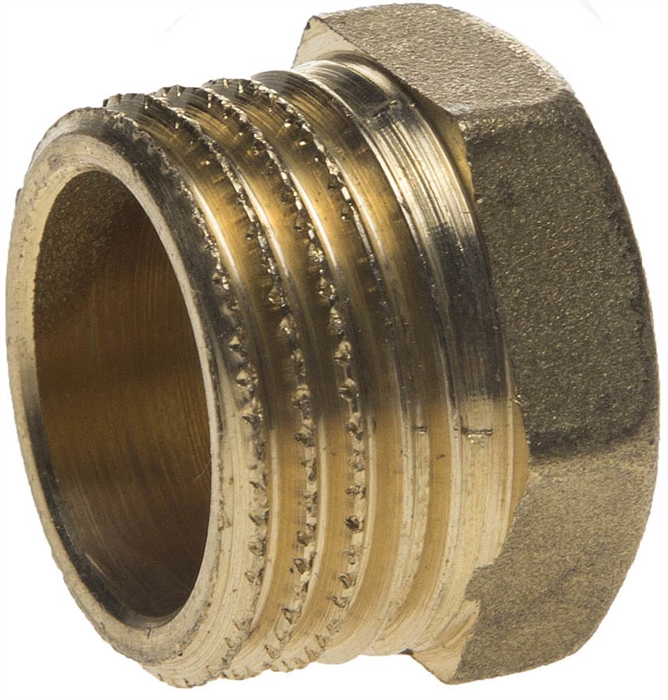 GENERAL FITTINGS 1/2", 6-ти гранная головка, "наружная резьба" заглушка 51098-S-1/2 - фото 110186