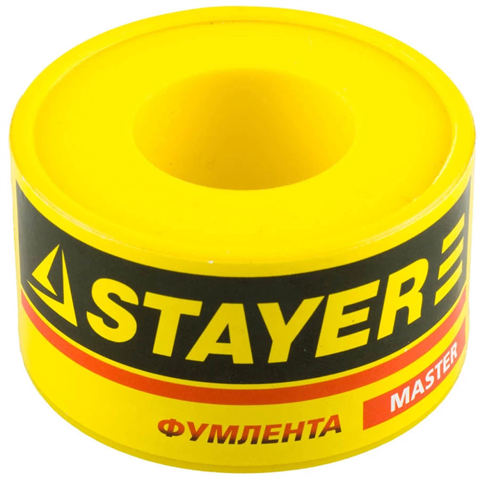 STAYER толщина 0,075 мм, плотность 0,40 г/см3, ширина 25 мм, фум лента 12360-25-040 - фото 110215