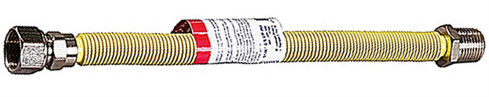ЗУБР 1/2", 1-2 м, гайка-штуцер, подводка-сильфон для газа 51007-G/S-100-200 - фото 110288