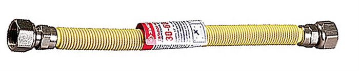 ЗУБР 1/2", 0,5-1 м, гайка-гайка, подводка-сильфон для газа 51007-G/G-050-100 - фото 110302