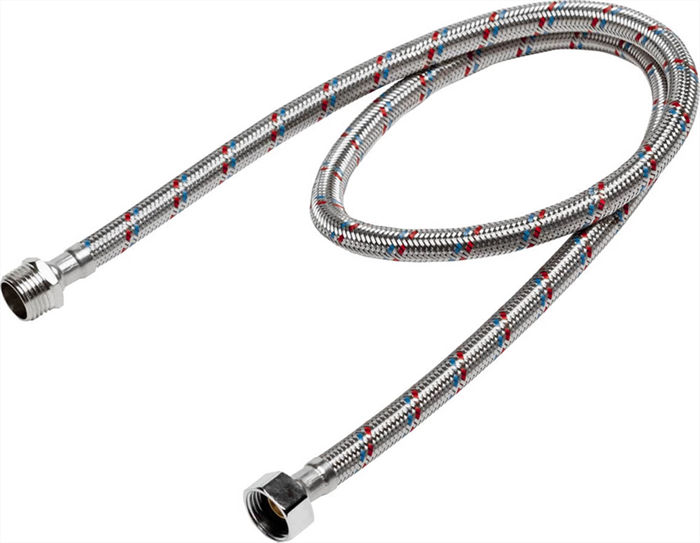 STAYER 1/2", 1 м, оплетка из нержавеющей стали, подводка гибкая для воды 51015-G/S-100 - фото 110440