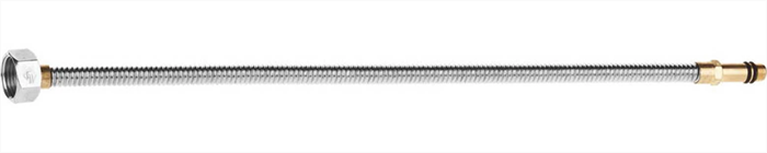 ЗУБР 1/2", 0.4 м, сильфонная из нержавеющей стали, для смесителя, удлиненная подводка 51013-040 - фото 110507