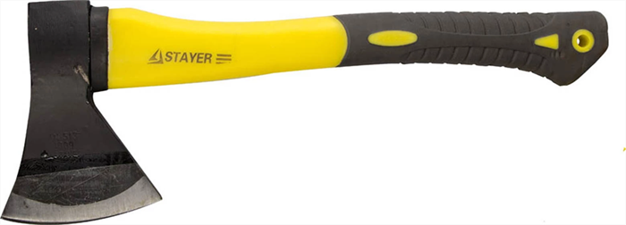 STAYER 600 г., топор кованый с двухкомпонентной стеклопластиковой рукояткой 2062-06 - фото 110756
