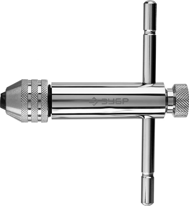 ЗУБР M5 - M12, L - 110 мм/L - 120 мм, храповый механизм и реверс, метчикодержатель Т-образный 28138-110_z01 - фото 111207