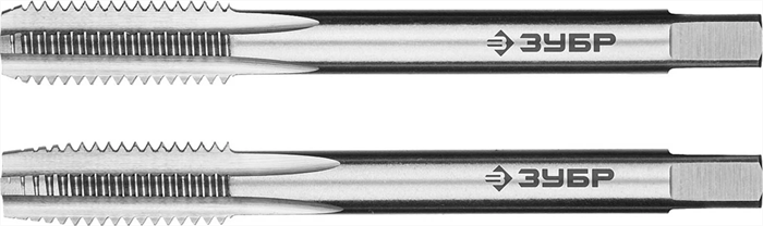 ЗУБР М8 x 1.25 мм, Р6М5, машинно-ручные, комплект метчиков 4-28007-08-1.25-H2_z01 Профессионал - фото 111223