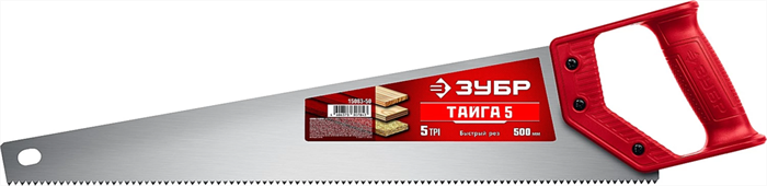 ЗУБР 5 TPI, 500 мм, ножовка для быстрого реза ТАЙГА-5 15083-50 - фото 111257
