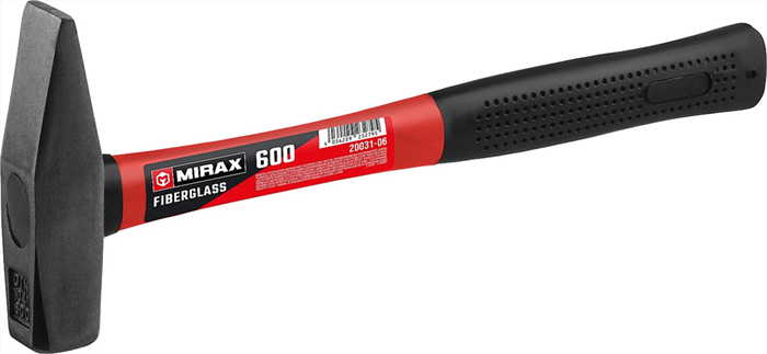 MIRAX 600 г, молоток слесарный с фиберглассовой рукояткой 20031-06 - фото 111561