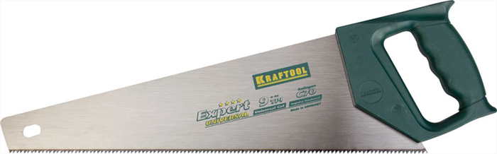 KRAFTOOL 9/10 TPI, 400 мм, ножовка по дереву UNIVERSAL 15004-40 - фото 112023