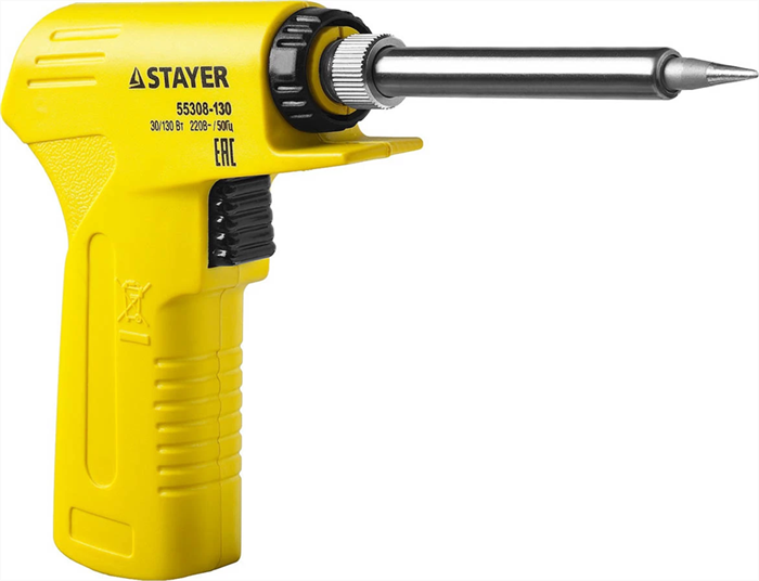 STAYER 30-130 Вт, двухкомпонентная рукоятка, электропаяльник Proterm 55308-130 - фото 112275
