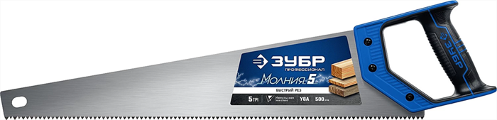 ЗУБР 5 TPI, 500 мм, ножовка по дереву (пила) МОЛНИЯ-5 15075-50_z02 - фото 112982
