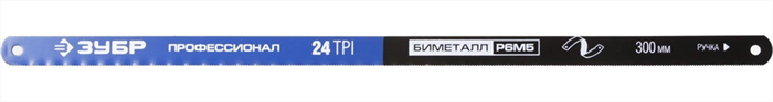 ЗУБР 24 TPI, 300 мм, 50 шт., полотно для ножовки по металлу  15855-24-50 - фото 113229
