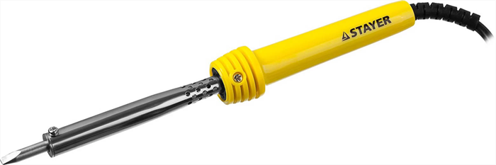 STAYER 60 Вт, клин, пластиковая рукоятка, электропаяльник Maxterm 55305-60 - фото 113558