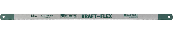 KRAFTOOL 18 TPI, 300 мм, полотно по металлу 15942-18-S10 - фото 113585