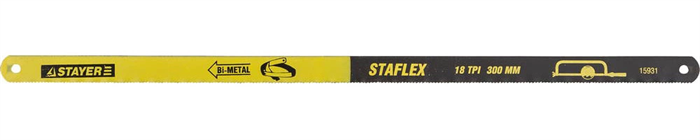 STAYER 18 TPI, 300 мм, 2 шт., полотно для ножовки по металлу STAYER-FLEX 15931-S2 - фото 113620