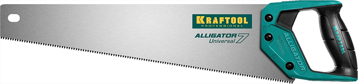 KRAFTOOL 7 TPI, 450 мм, ножовка универсальная Alligator 7 15004-45_z01 - фото 114342