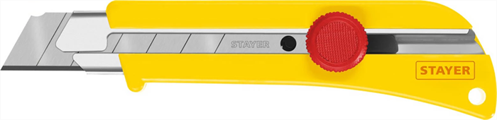 STAYER 25 мм, сегментированное лезвие, винтовой фиксатор SK-25, нож 09173_z01 - фото 114458