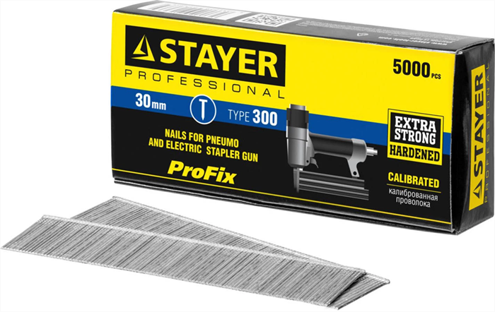 STAYER гвозди тип 300, 30 мм, гвозди особотвердые 31530-30 PROFESSIONAL - фото 114802