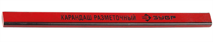 ЗУБР 180 мм, 2M, карандаш разметочный графитный 4-06305-18 - фото 114919