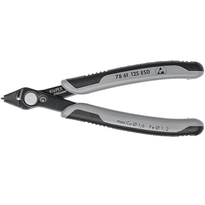 KNIPEX 125 мм, кусачки боковые (бокорезы) Electronic Super Knips® KN-7861125ESD - фото 115289