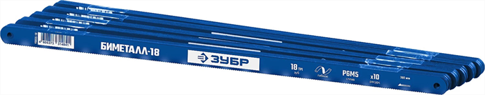 ЗУБР 18 TPI, 300 мм, 50 шт., полотно для ножовки по металлу  15855-18 - фото 116208