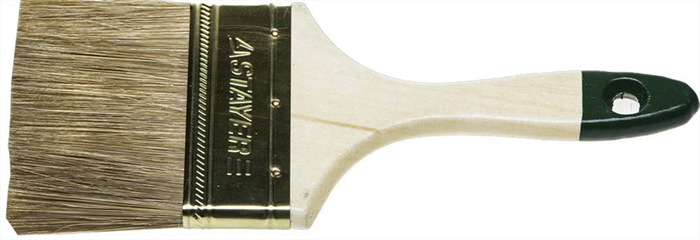 STAYER 100 мм, 4", щетина смешанная, кисть плоская LASUR-STANDARD 01031-100 - фото 116428