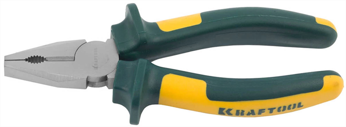 KRAFTOOL 160 мм, Cr-Mo, плоскогубцы комбинированные KRAFT-MAX 22011-1-16 - фото 116533