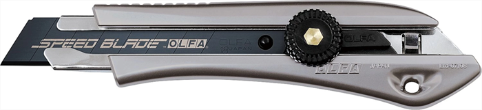 OLFA 18 мм, нож с выдвижным сегментированным лезвием, винтовой фиксатор OL-LTD-L-LFB - фото 117182