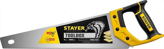 STAYER 11 TPI, 350 мм, ножовка многоцелевая (пила) Cobra TOOLBOX 2-15091-45_z01 - фото 117983