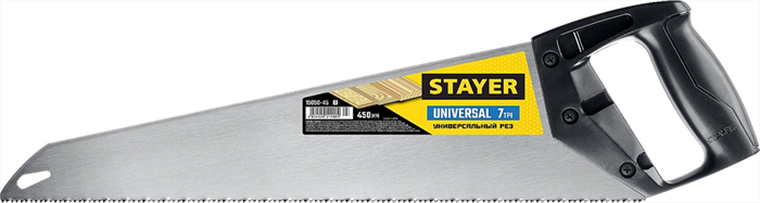 STAYER 7 TPI, 450мм, ножовка универсальная (пила) Universal 15050-45_z03 - фото 118520