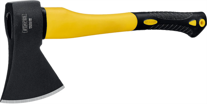 STAYER 1200 г., топор с двухкомпонентной фиберглассовой рукояткой 410 ммs 2062-12_z01 - фото 118862