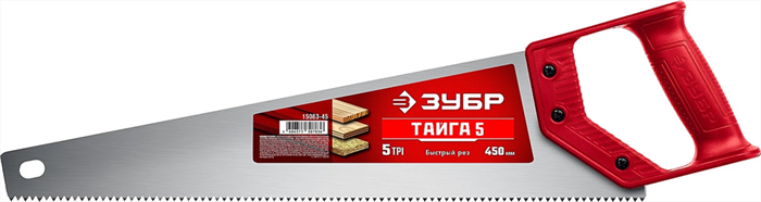 ЗУБР 5 TPI, 450 мм, ножовка для быстрого реза ТАЙГА-5 15083-45 - фото 119369