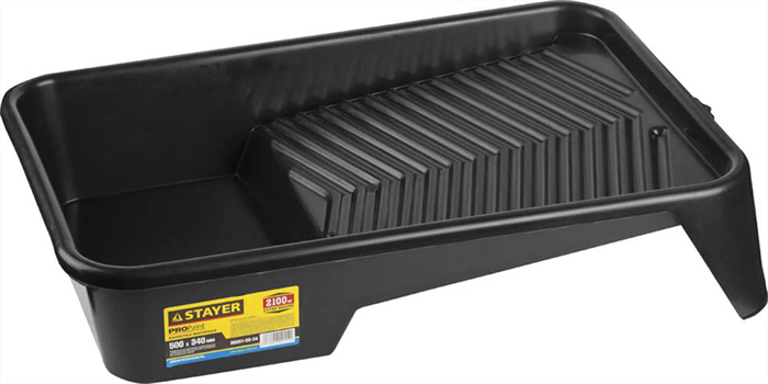 STAYER 500х340 мм, для валиков до 270 мм, пластмассовая, ванночка малярная 06051-50-34 - фото 119588