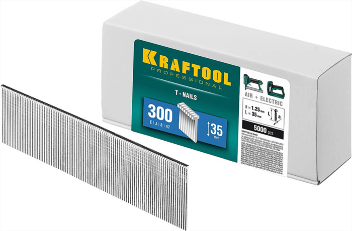 KRAFTOOL гвозди тип 300, 35 мм, гвозди для нейлера 31785-35 - фото 119840