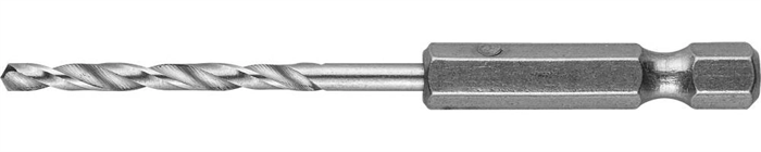 ЗУБР d 2 x 69 мм, НЕХ 1/4", сверло спиральное по металлу 29623-069-2 - фото 120503