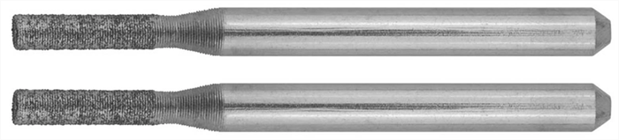 ЗУБР  2.3 x 10.0 x 3.2 x 38 мм, 2 шт. мини-шарошки алмазные 35921 - фото 120545