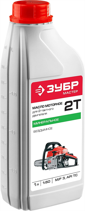 ЗУБР минеральное, масло для 2-х тактных двигателей ЗМД-2Т-М - фото 122450
