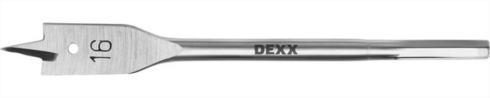 DEXX  16 x 152 мм, шестигранный хвостовик, сверло перовое по дереву 2945-16 - фото 123506